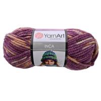 Obrázok ku produktu Pletacia vlna YarnArt INCA 663 fialová oranžová
