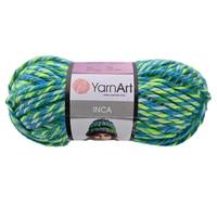 Obrázok ku produktu Pletacia vlna YarnArtt INCA 661 modrá zelená biela
