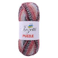 Obrázok ku produktu Pletacia priadza Rozetti Yarns PUZZLE 24 sivá červená béžová
