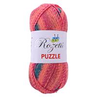Obrázok ku produktu Pletacia priadza Rozetti Yarns PUZZLE 21 zelená oranžová červená