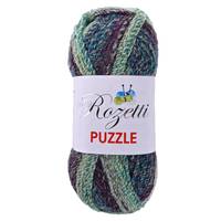Obrázok ku produktu Pletacia priadza Rozetti Yarns PUZZLE 19 zelená modrá fialová