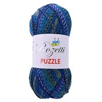 Obrázok ku produktu Pletacia priadza Rozetti Yarns PUZZLE 16 zelená sivá modrá