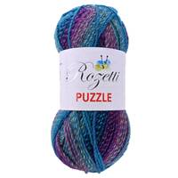 Obrázok ku produktu Pletacia priadza Rozetti Yarns PUZZLE 01 zelená ružová modrá