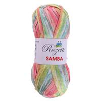 Obrázok ku produktu Pletacia priadza Rozetti Yarns SAMBA 208-10 červená oranžová zelená žltá