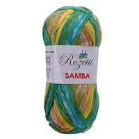 Obrázok ku produktu Pletacia priadza Rozetti Yarns SAMBA 208-04 modrá zelená žltá