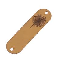 Obrázok ku produktu Nášivka štítok z eko kože púpava béžová