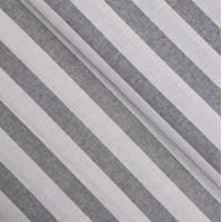 Obrázok ku produktu DEKORAČNÁ LÁTKA prúžok sivá ražná