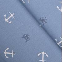 Obrázok ku produktu DEKORAČNÁ LÁTKA kotva modrá