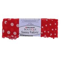 Obrázok ku produktu BOUTIQUE Sassy Fabric 09934 biela bodka na červenej