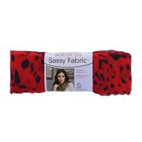 Obrázok ku produktu BOUTIQUE Sassy Fabric 09947 čierny vzor na červenej