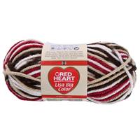 Obrázok ku produktu Pletacia priadza LISA BIG COLOR 00002 hnedá bordová béžová