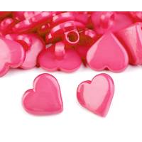 Obrázok ku produktu GOMBÍK 15mm plastový srdce ružová sýta