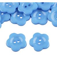 Obrázok ku produktu GOMBÍK 23mm plastový kvet modrá svetlá