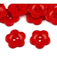 Obrázok ku produktu GOMBÍK 23mm plastový kvet červená