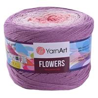 Obrázok ku produktu Pletacia bavlnená priadza YarnArt FLOWERS 305 fialová ružová