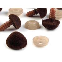 Obrázok ku produktu NOS ZAMATOVÝ 11x14mm hnedá 4ks