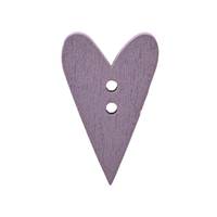 Obrázok ku produktu GOMBÍK DREVENÝ srdiečko malé šedé