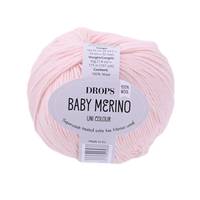 Obrázok ku produktu Pletacia vlna Drops BABY MERINO UNI COLOR 44 ružová svetlá