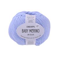 Obrázok ku produktu Pletacia vlna Drops BABY MERINO UNI COLOR 24 modrá svetlá