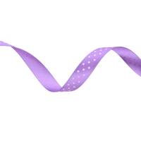 Obrázok ku produktu Atlasová stuha 15mm/16,65m fialová bodkovaná