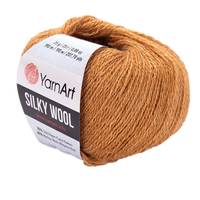 Obrázok ku produktu Pletacia vlna YarnArt SILKY WOOL 345 hnedá