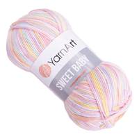 Obrázok ku produktu Pletacia vlna YarnArt SWEET BABY 909 ružová žltá modrá biela