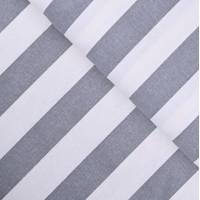 Obrázok ku produktu DEKORAČNÁ LÁTKA prúžok sivá biela