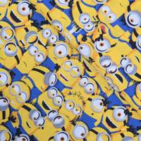 Obrázok ku produktu BAVLNENÁ LÁTKA mimoni team biela žltá modrá