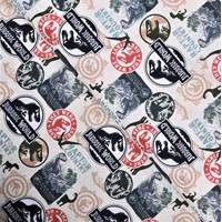 Obrázok ku produktu BAVLNENÁ LÁTKA Jurský svet detský béžová