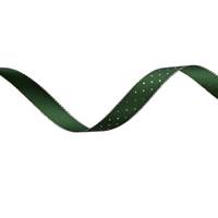 Obrázok ku produktu Atlasová stuha 15mm/15,60m zelená zlatá bodka