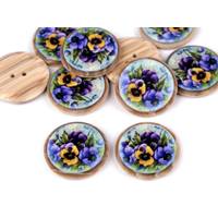 Obrázok ku produktu GOMBÍK plastový imitácia dreva 4 fialka 25mm