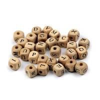Obrázok ku produktu KORALKA 10mm drevená béžová ABECEDA MIX