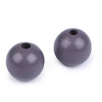 Obrázok ku produktu KORÁLKA 2 drevená sivá fialová 40 mm