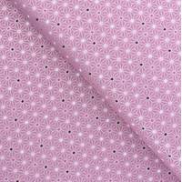 Obrázok ku produktu BAVLNENÁ LÁTKA vianočná ornamenty ružová