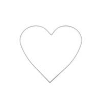 Obrázok ku produktu Kovové srdce na lapač snov 25 cm