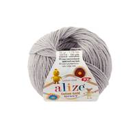 Obrázok ku produktu Pletacia priadza Alize COTTON GOLD HOBBY NEW 021 sivá svetlá