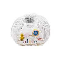 Obrázok ku produktu Pletacia priadza Alize COTTON GOLD HOBBY NEW 533 sivá svetlá