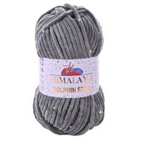 Obrázok ku produktu Pletacia priadza Himalaya DOLPHIN STAR 92120 sivá tmavá s lurexom