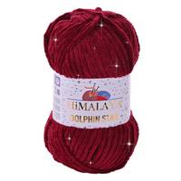 Obrázok ku produktu Pletacia priadza Himalaya DOLPHIN STAR 92122 bordová s lurexom