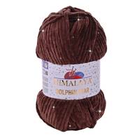 Obrázok ku produktu Pletacia priadza Himalaya DOLPHIN STAR 92166 hnedá s lurexom