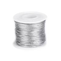Obrázok ku produktu ŠNÚRKA lurexová guľatá 2mm/10m strieborn