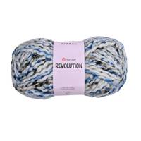 Obrázok ku produktu Pletacia vlna YarnArt REVOLUTION 1617 čierna biela modrá