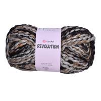Obrázok ku produktu Pletacia vlna YarnArt REVOLUTION 1600 čierna biela béžová