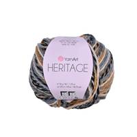 Obrázok ku produktu Pletacia vlna YarnArt HERITAGE 331 sivá žltá čierna biela