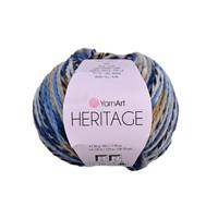 Obrázok ku produktu Pletacia vlna YarnArt HERITAGE 332 modrá béžová čierna biela