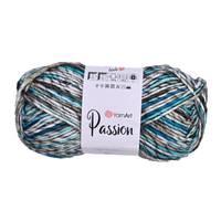 Obrázok ku produktu Pletacia vlna YarnArt PASSION 1241 modrá biela zelená béžová
