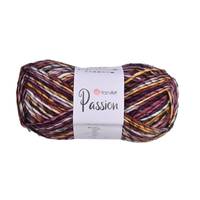 Obrázok ku produktu Pletacia vlna YarnArt PASSION 1247 fialová biela žltá