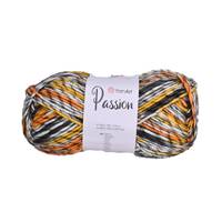 Obrázok ku produktu Pletacia vlna YarnArt PASSION 1251 čierna biela žltá ornažová