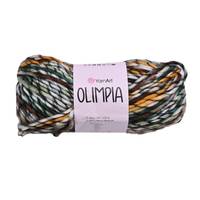 Obrázok ku produktu Pletacia vlna YarnArt OLIMPIA 1402 biela hnedá žltá zelená