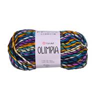 Obrázok ku produktu Pletacia vlna YarnArt OLIMPIA 1410 fialová oranžová modrá zelená biela